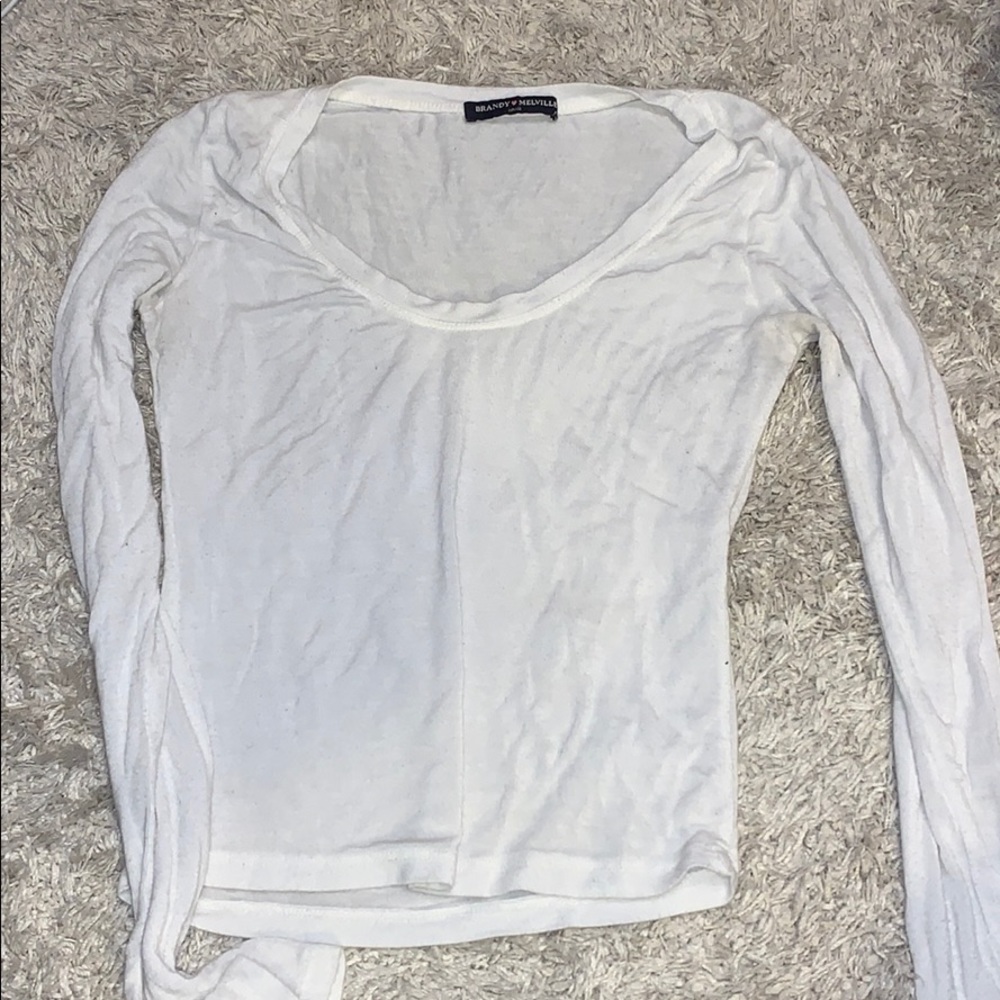 Brandy Melville white longsleevs